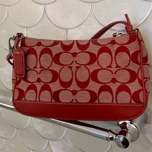 Coach Demi zip clutch